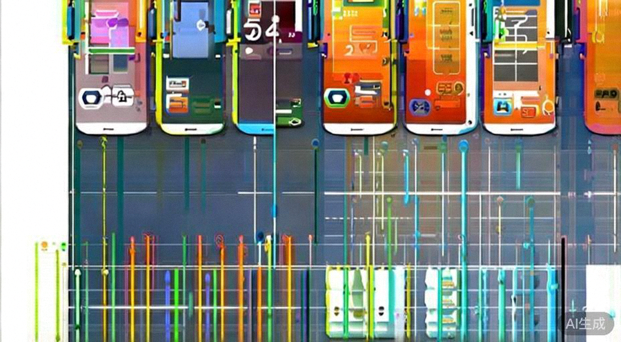 不同国家消费者使用手机购物界面对比图，展示界面设计、颜色偏好和支付方式的差异