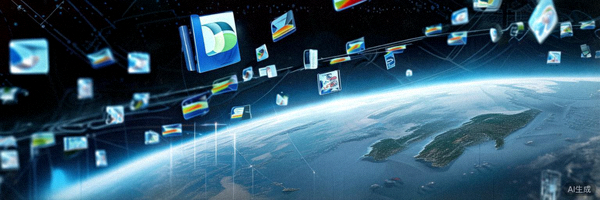 PayPal、信用卡和多种电子钱包图标环绕地球旋转的支付生态概念图