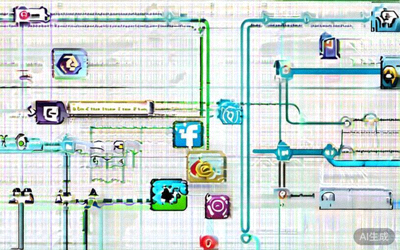 内容本地化与海外社交媒体矩阵搭建策略图，包含Facebook, Instagram, TikTok, Pinterest平台