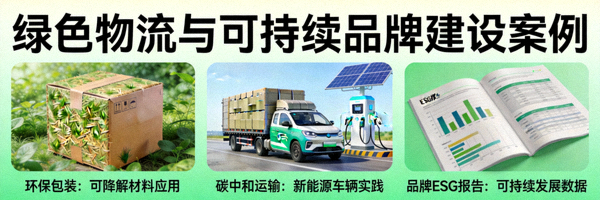 绿色物流与可持续品牌建设案例，展示环保包装、碳中和运输与品牌ESG报告